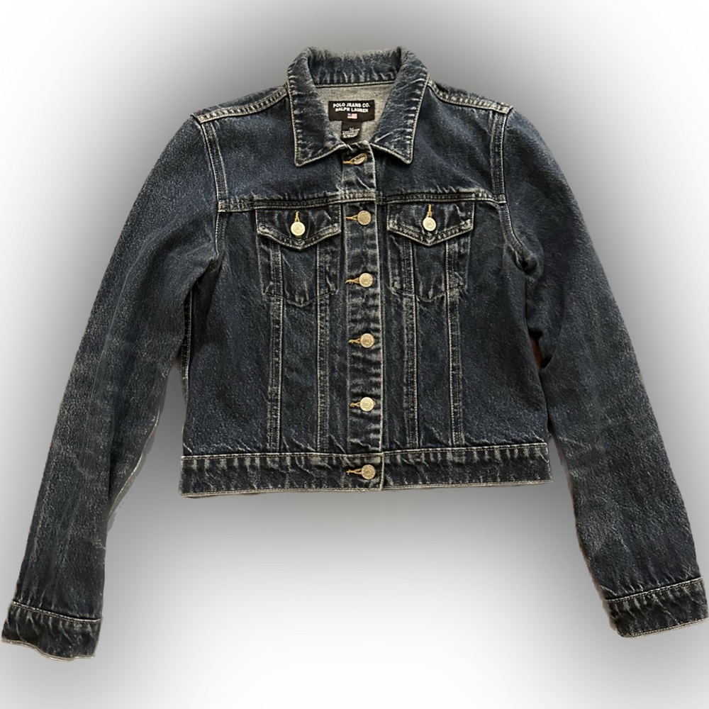 Women’s Vintage Polo Ralph Lauren 100% Cotton Jean Jacket Size M